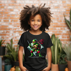 Camiseta Infanto Juvenil Personagens Tartarugas Ninjas Raphael
