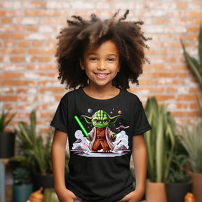 Camiseta Infanto Juvenil Personagens Star Wars Geek Serie Baby Yoda 01