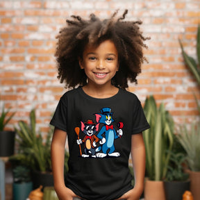 Camiseta Infanto Juvenil Personagens Tom e Jerry