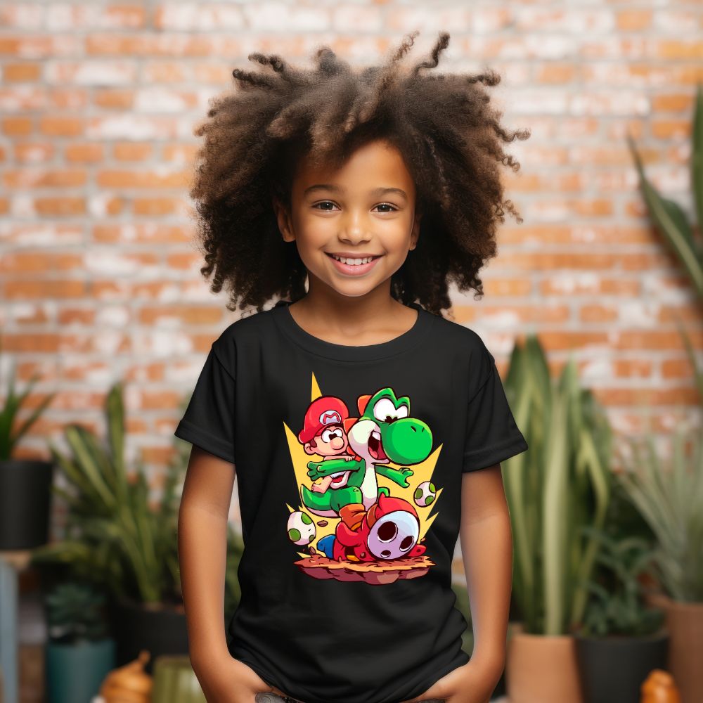 Camiseta Infanto Juvenil Personagens Super Mario World 06