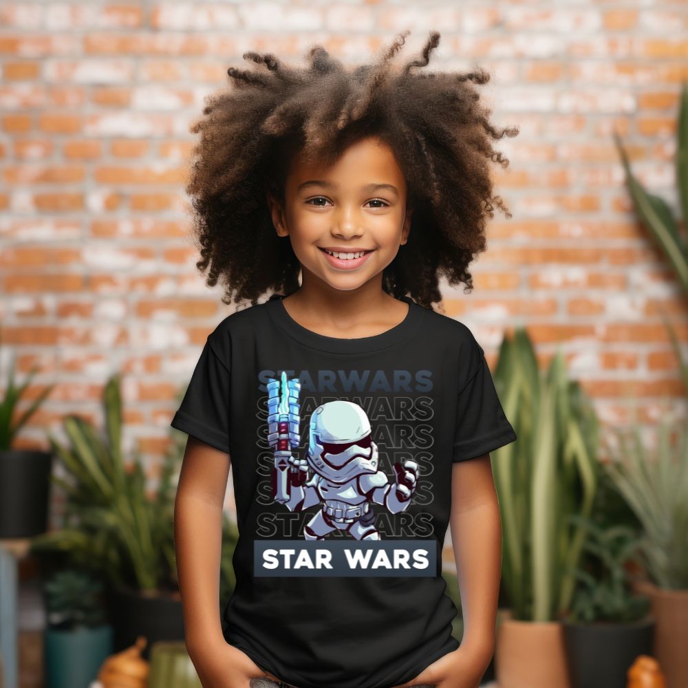 Camiseta Infanto Juvenil Personagens Star Wars Darth Vader