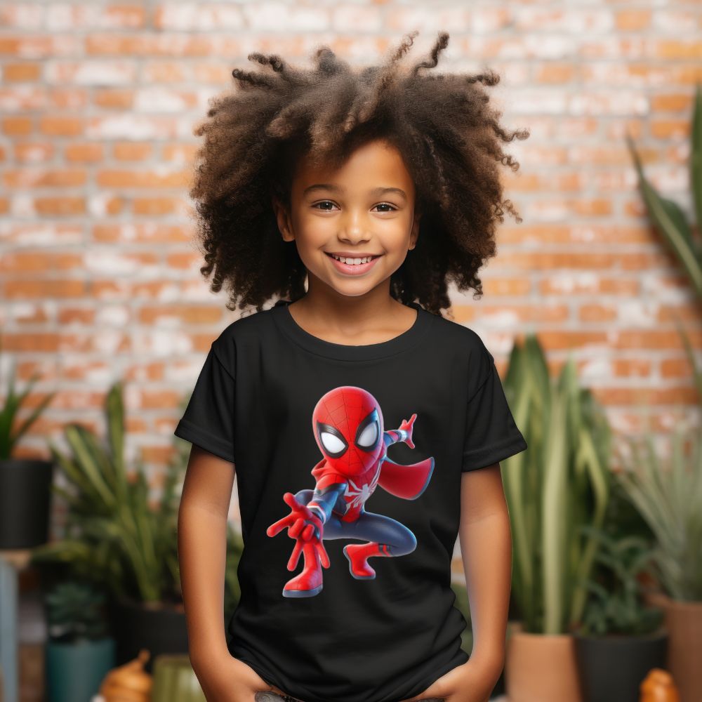 Camiseta Infanto Juvenil Personagens Spider Man Homem Aranha Infantil