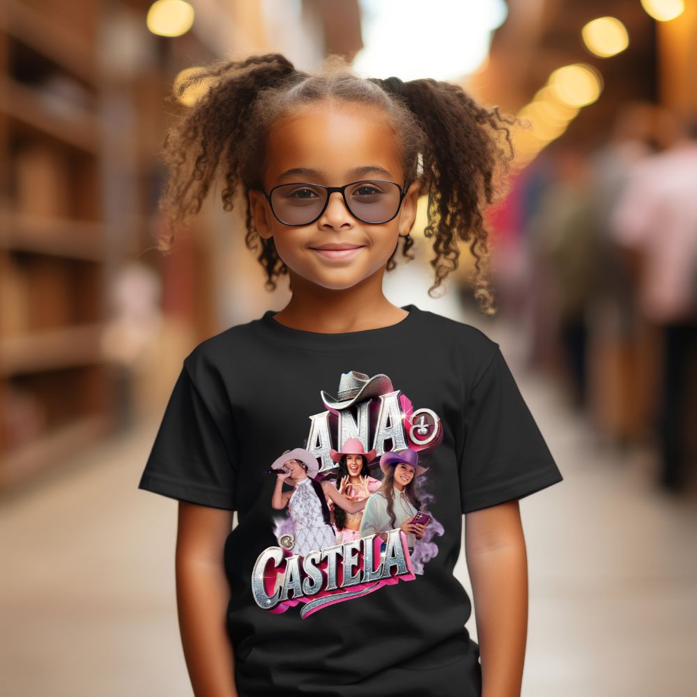 Camiseta Infanto Juvenil Cantora Sertanejo Ana Castela Boiadeira
