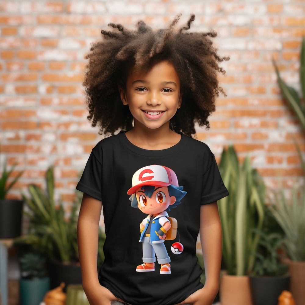 Camiseta Infanto Juvenil Personagens Pikachu Pokémon Clássico 05