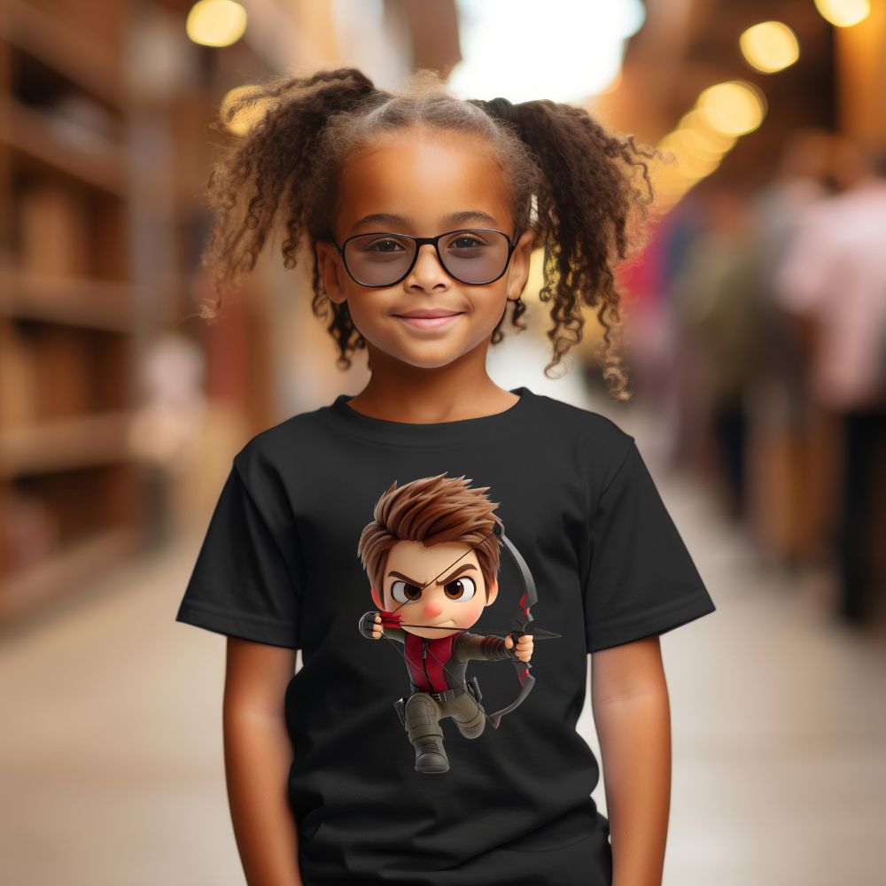 Camiseta Infanto Juvenil Personagens Super Heróis Arqueiro