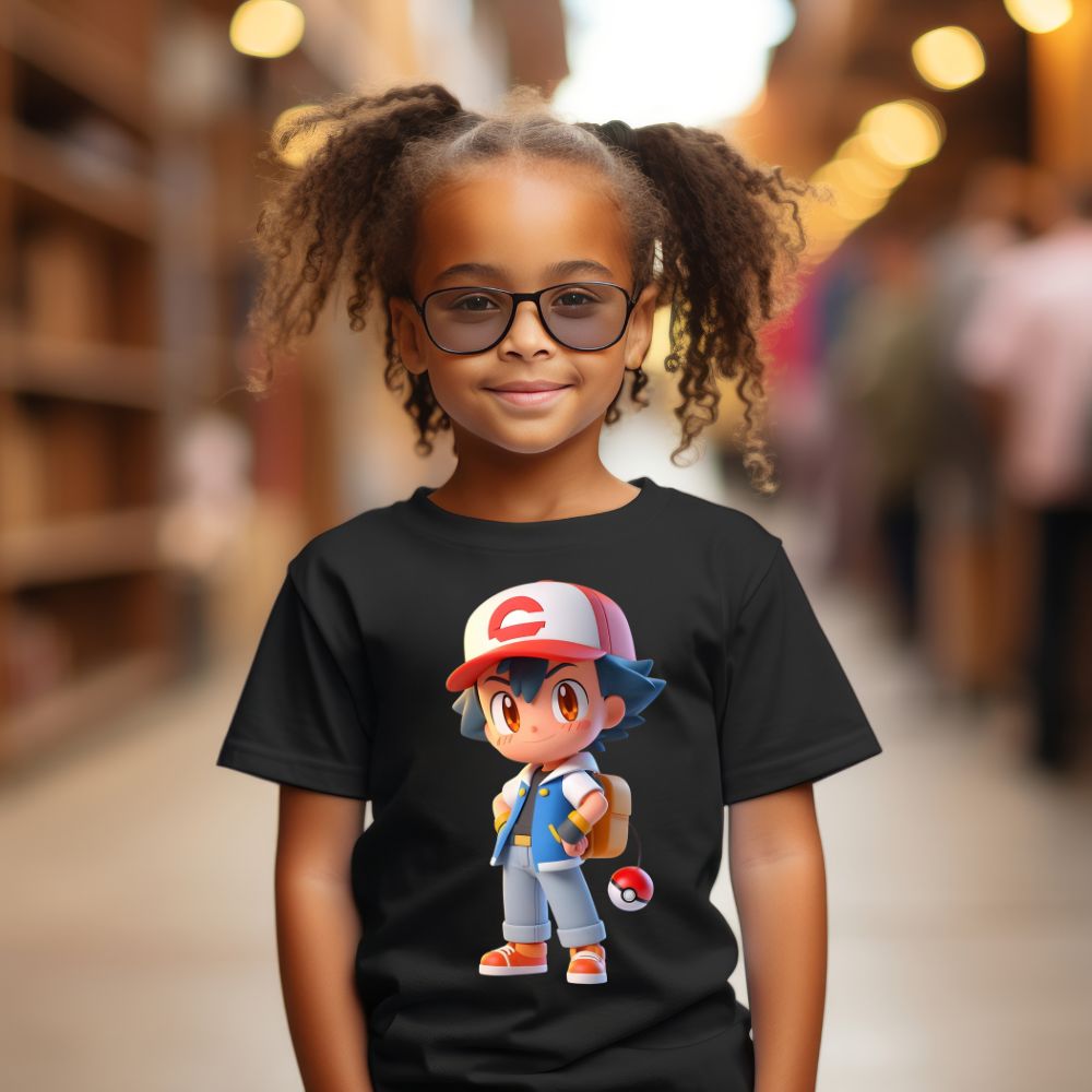 Camiseta Infanto Juvenil Personagens Pikachu Pokémon Clássico 05