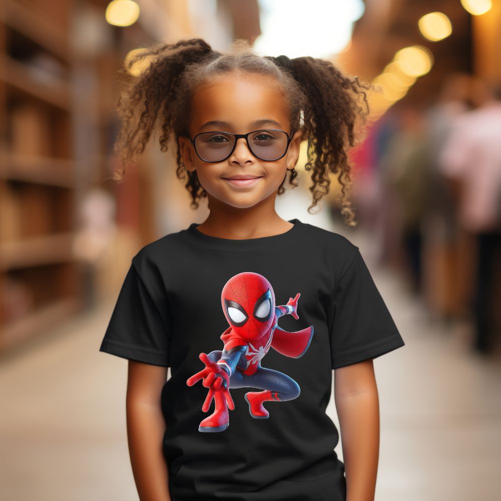 Camiseta Infanto Juvenil Personagens Spider Man Homem Aranha Infantil