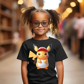 Camiseta Infanto Juvenil Personagens Pikachu Pokémon Clássico 02