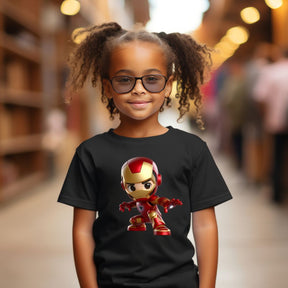 Camiseta Infanto Juvenil Personagens Homem de Ferro Mini Heróis