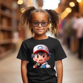 Camiseta Infanto Juvenil Personagens Pokémon Infantil Anime Desenho 01