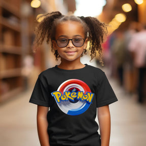 Camiseta Infanto Juvenil Personagens Pokémon Pokebola
