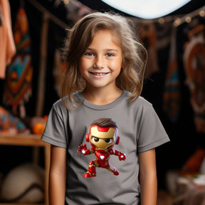 Camiseta Infanto Juvenil Personagens Homem de Ferro Mini Heróis-01