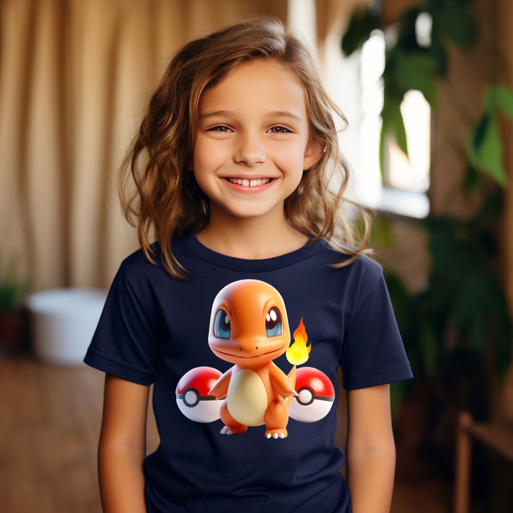 Camiseta Infanto Juvenil Personagens Pikachu Pokémon Clássico 04