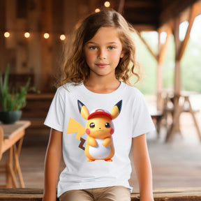 Camiseta Infanto Juvenil Personagens Pikachu Pokémon Clássico 02