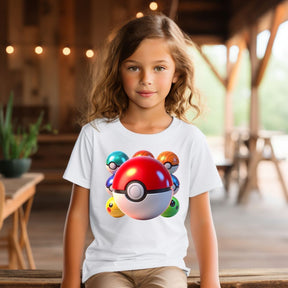 Camiseta Infanto Juvenil Personagens Anime Geek Pokémon Pokebola