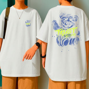 Camiseta Oversized Algodão Bom Caimento Malha Premium Bear Trust The Bear