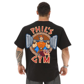 Camiseta Oversized 100% Algodão Phill Gym Blusão Grande Musculação Treino