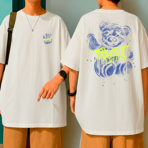 Camiseta Oversized Algodão Bom Caimento Malha Premium Bear Trust The Bear