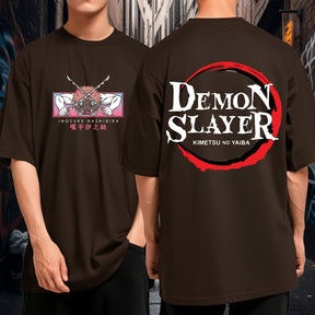 Camiseta Oversized Demon Slayer Inosuke Bom Caimento 100% Algodão Malha Premium