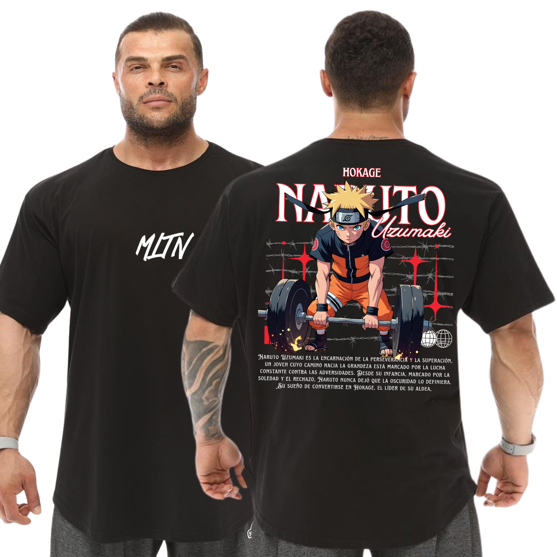 Camiseta Oversized 100% Algodão Malha Premium Naruto Uzumaki P ao G2
