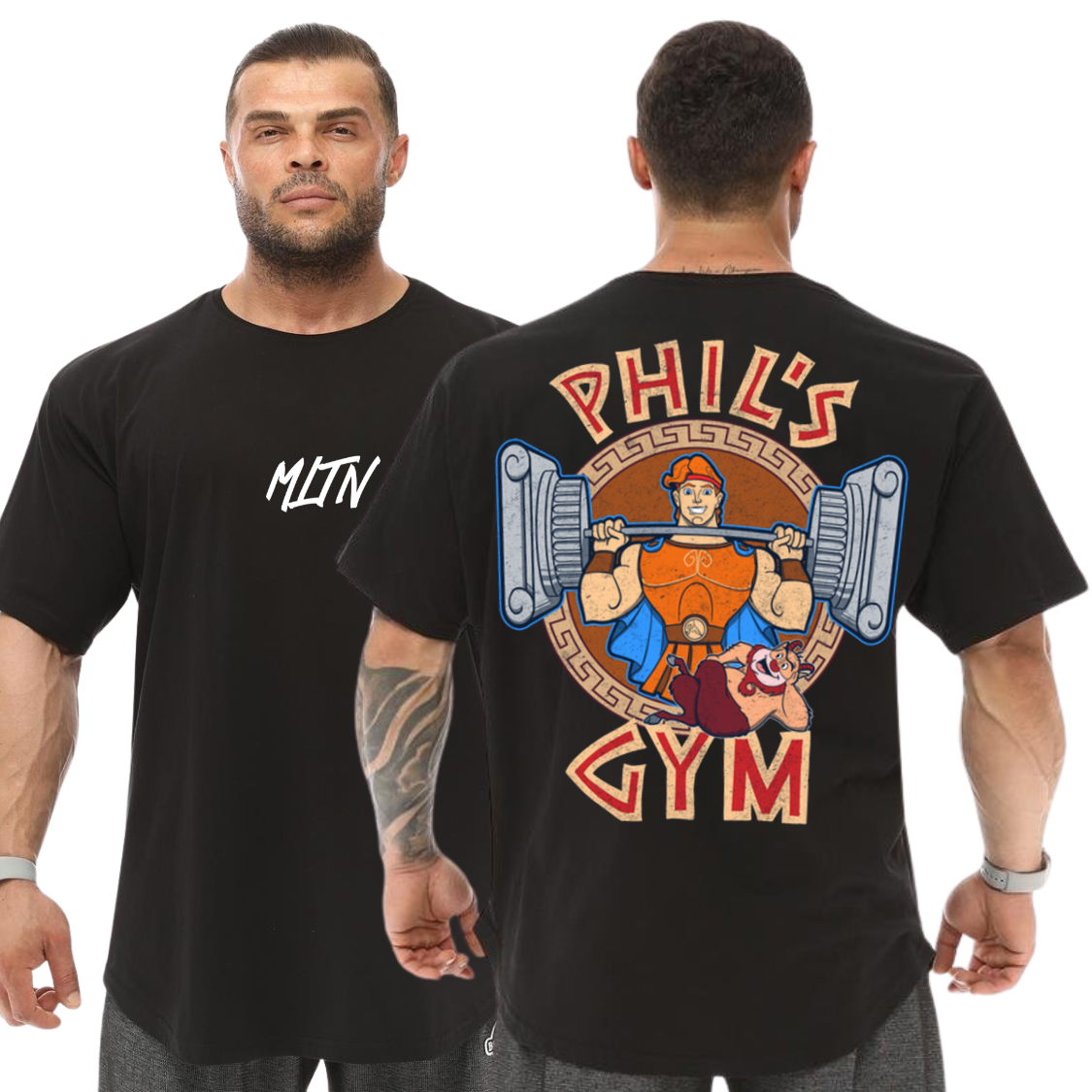 Camiseta Oversized 100% Algodão Phill Gym Blusão Grande Musculação Treino