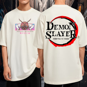 Camiseta Oversized Demon Slayer Inosuke Bom Caimento 100% Algodão Malha Premium