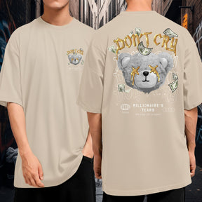 Camiseta Oversized Blusão 100% Algodão Streetwear Don’t Cry Millionaire’s Tears