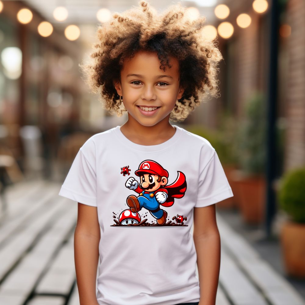 Camiseta Infanto Juvenil Personagens Super Mario World 03