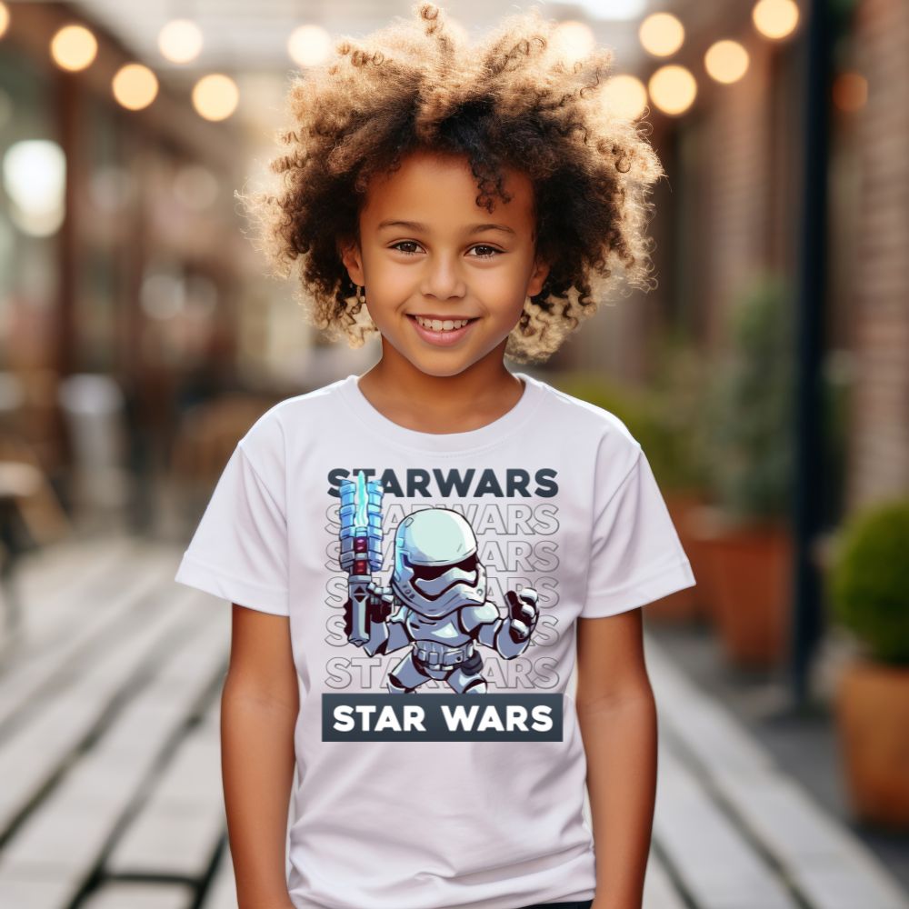 Camiseta Infanto Juvenil Personagens Star Wars Darth Vader