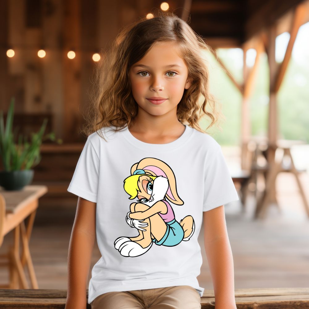 Camiseta Infanto Juvenil Personagens Lola Pernalonga Personagem Feminina