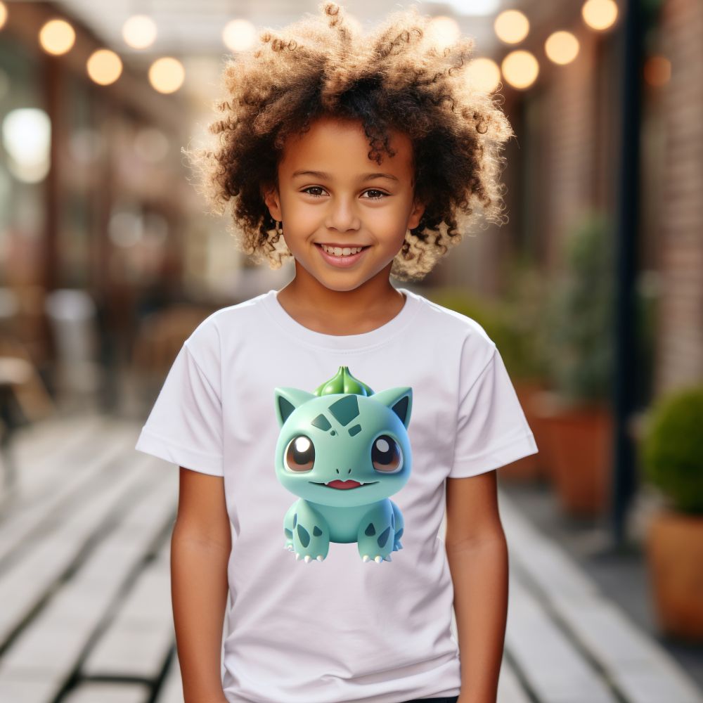 Camiseta Infanto Juvenil Personagens Pikachu Pokémon Clássico 07
