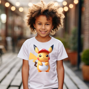 Camiseta Infanto Juvenil Personagens Pikachu Pokémon Clássico 02