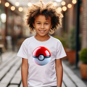 Camiseta Infanto Juvenil Personagens Anime Pokémon Pokebola