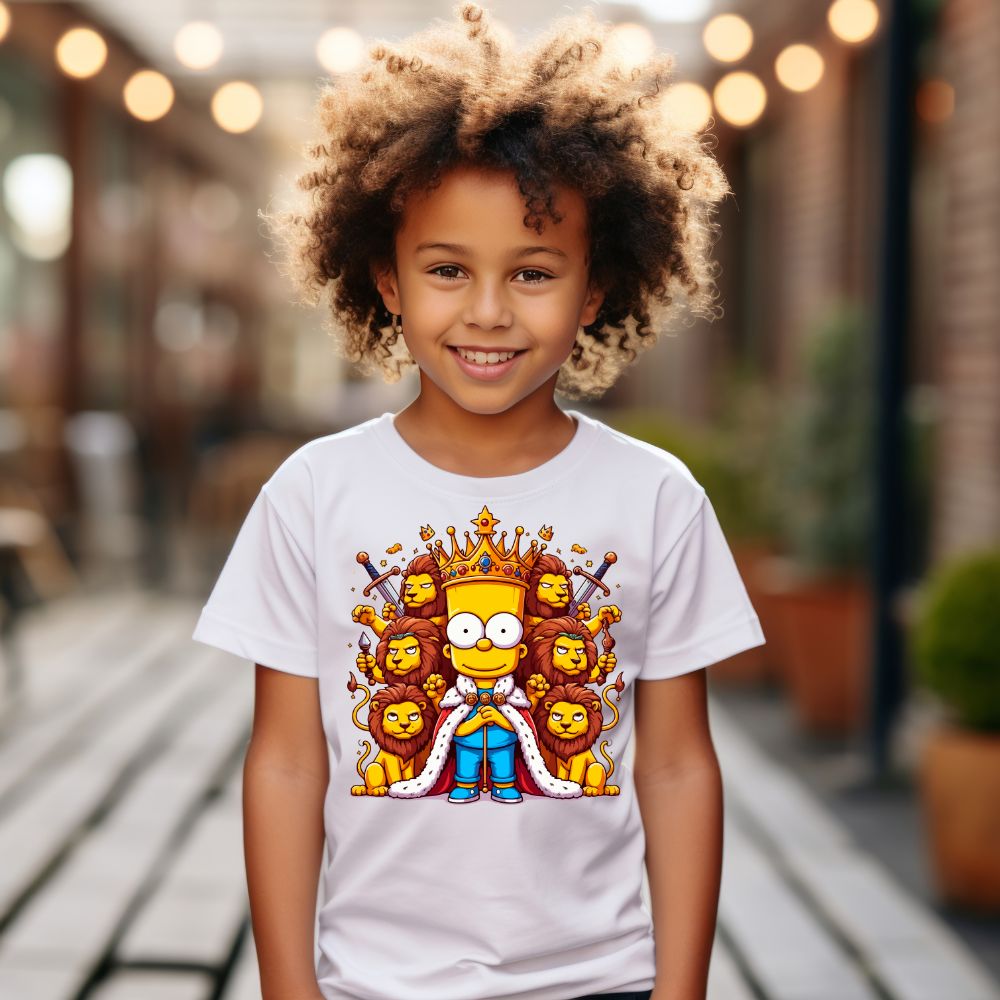 Camiseta Infanto Juvenil Personagens Bart Simpsons Gladiador 01