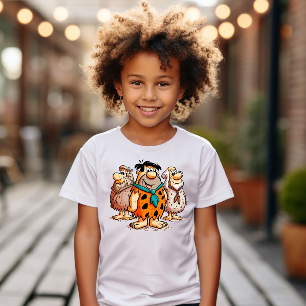 Camiseta Infanto Juvenil Personagens Infantil The Flintstones