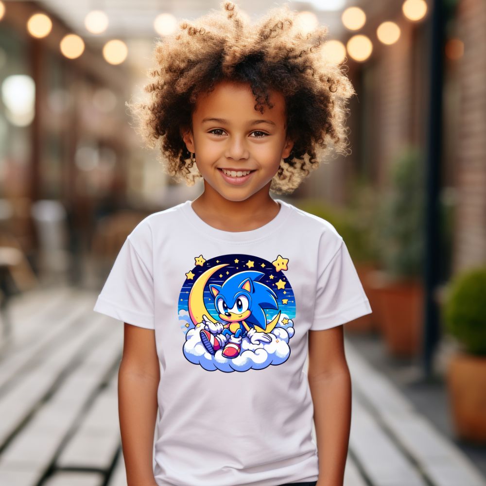 Camiseta Infanto Juvenil Personagens Sonic Desenho animado 01