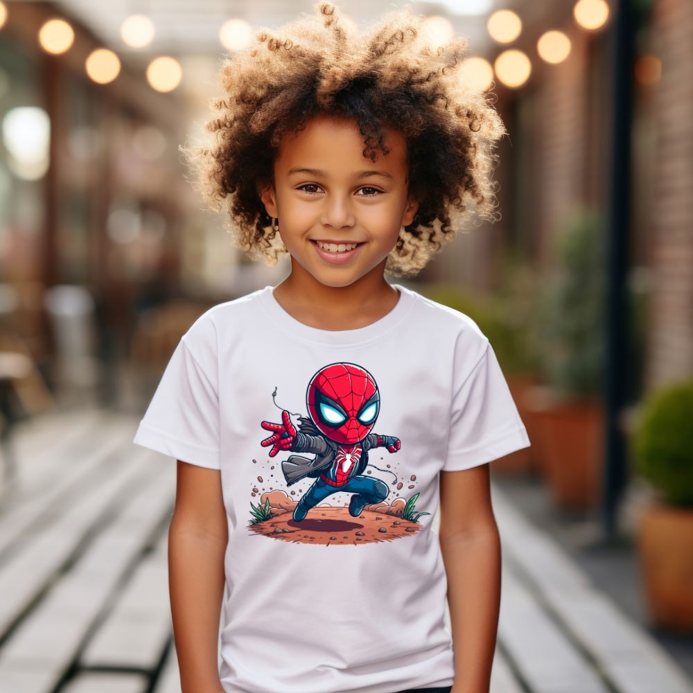 Camiseta Infanto Juvenil Personagens Spider man Homem Aranha