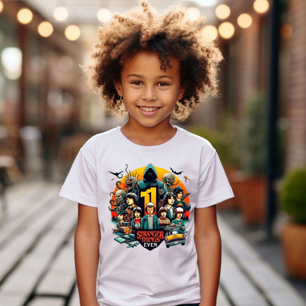 Camiseta Infanto Juvenil Personagens Stranger Things 02