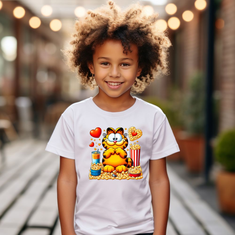 Camiseta Infanto Juvenil Personagens Garfield