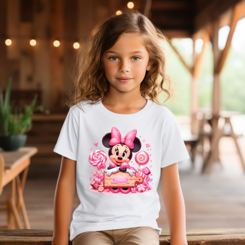 Camiseta Infanto Juvenil Personagens Minnie 03