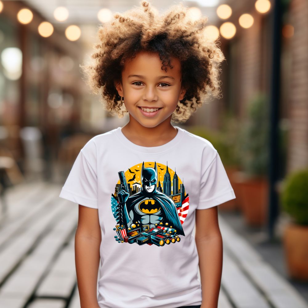 Camiseta Infanto Juvenil Personagens Batman Morcego