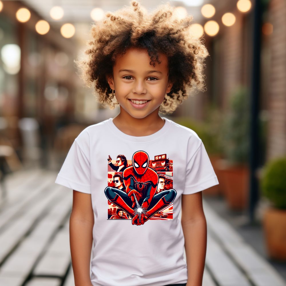 Camiseta Infanto Juvenil Personagens Homem Aranha Spiderman Avengers