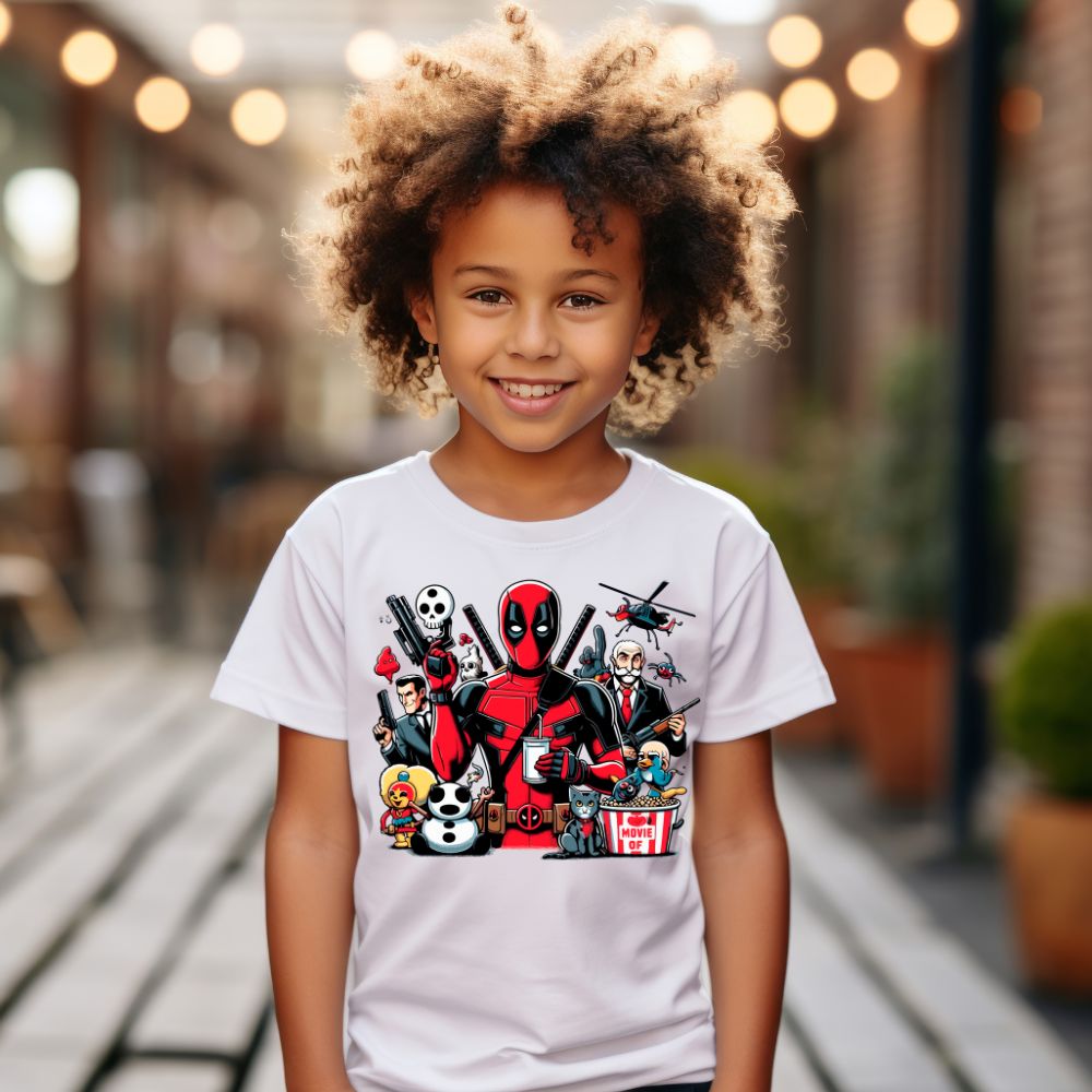 Camiseta Infanto Juvenil Personagens Deadpool
