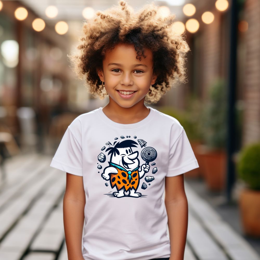 Camiseta Infanto Juvenil Personagens Desenho The Flintstones