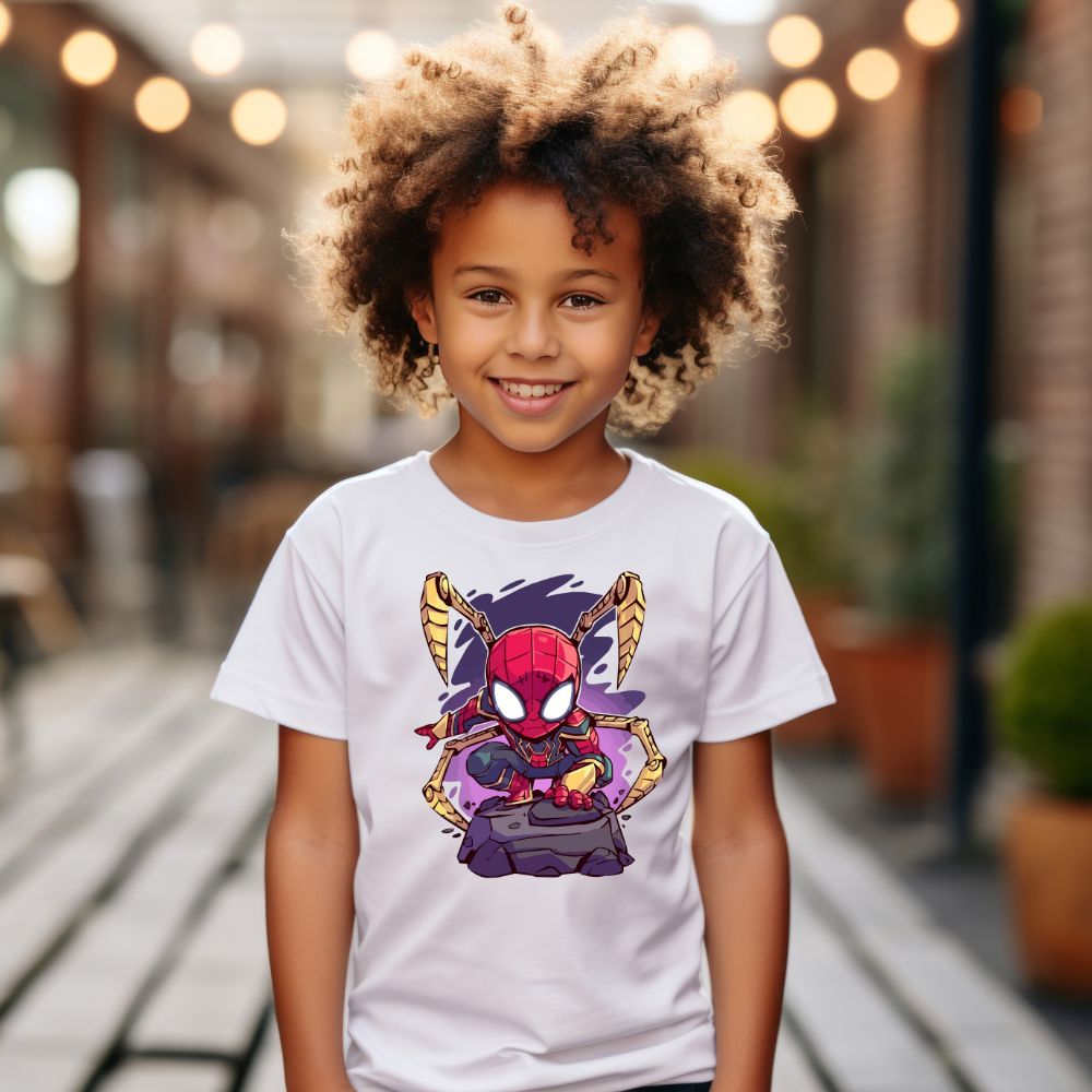 Camiseta Infanto Juvenil Personagens Homem Aranha Spider