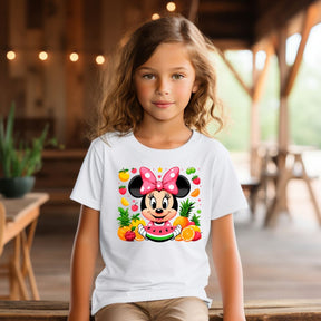 Camiseta Infanto Juvenil Personagens Minnie Personagem Feminina 01