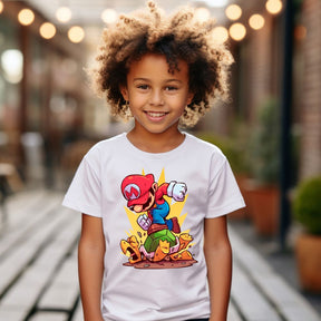 Camiseta Infanto Juvenil Personagens Super Mario Bros