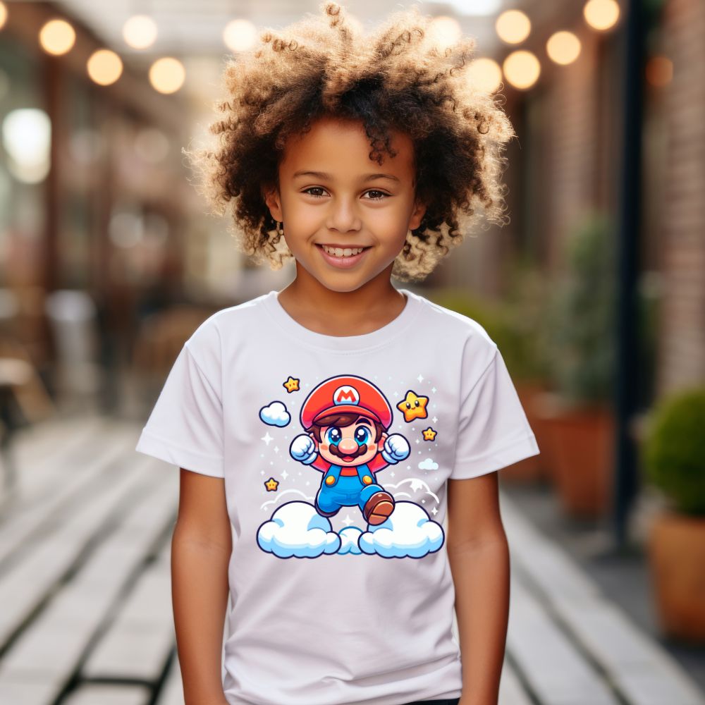 Camiseta Infanto Juvenil Personagens Super Mario World