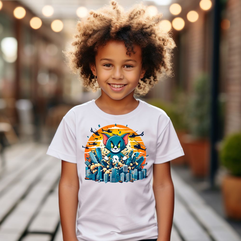 Camiseta Infanto Juvenil Personagens Tom e Jerry 01