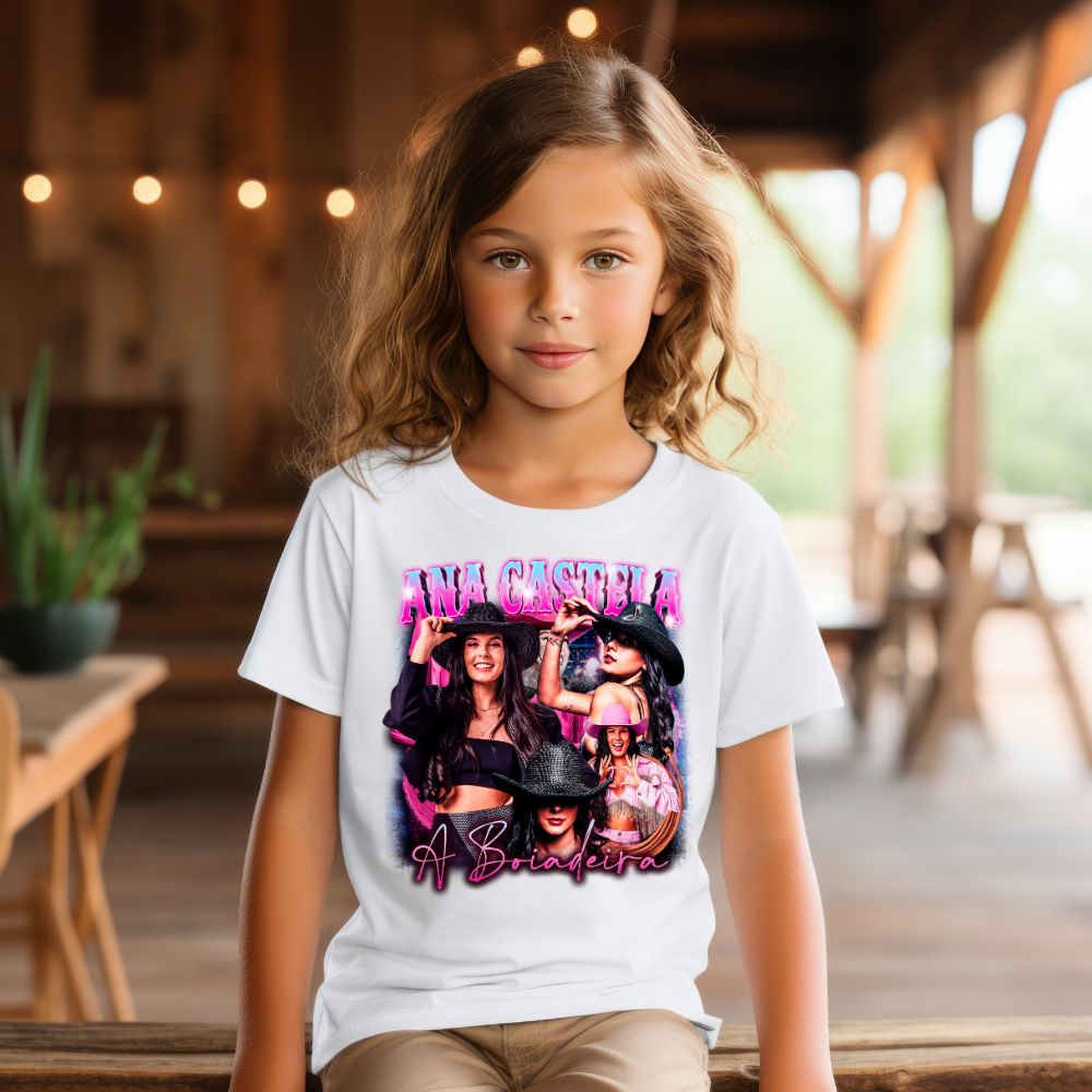 Camiseta Infanto Juvenil Cantora Ana Castela